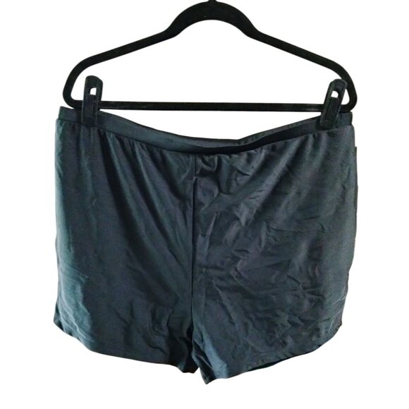 Nieyook Chest Drawstring Striped Swimdress High Waisted Boy Shorts Size 24W - Picture 4 of 11